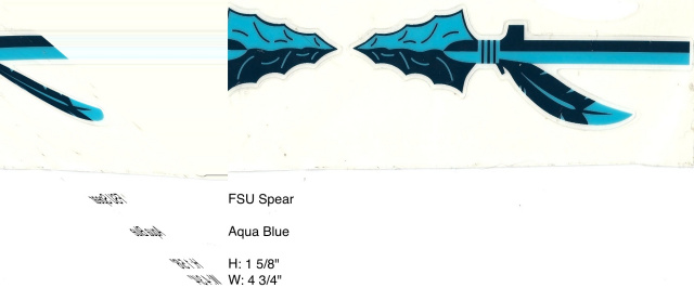 FSU Spear Light Blue and Navy Blue